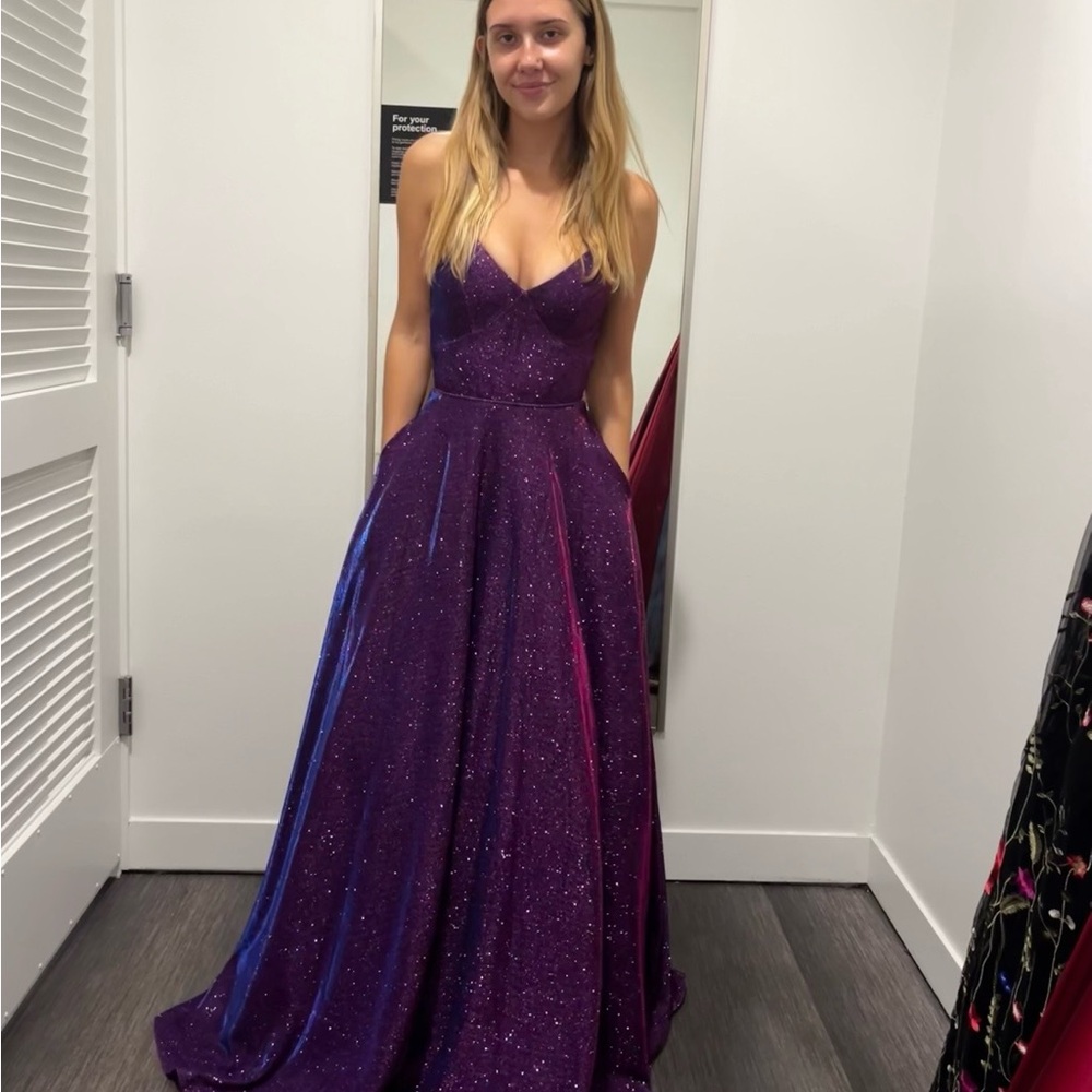 Elegant Purple Prom Gown